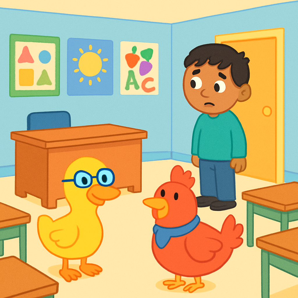 Substitute teacher day — preparing autistic child — opening panel