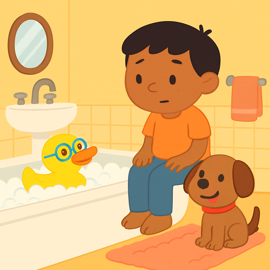 How to bathe my autistic child who hates water on his head — opening panel