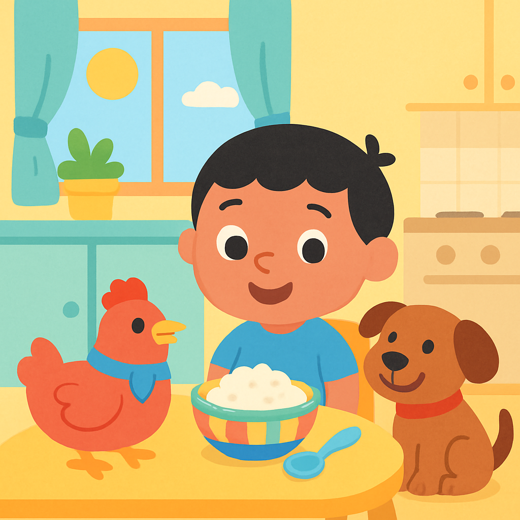 Teaching my autistic child to use a spoon — opening panel