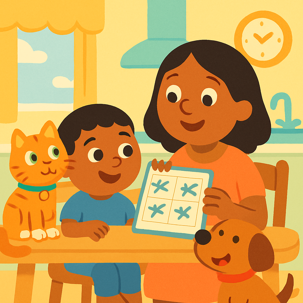 Papa/Mama is going on a trip — explaining to autistic child — opening panel