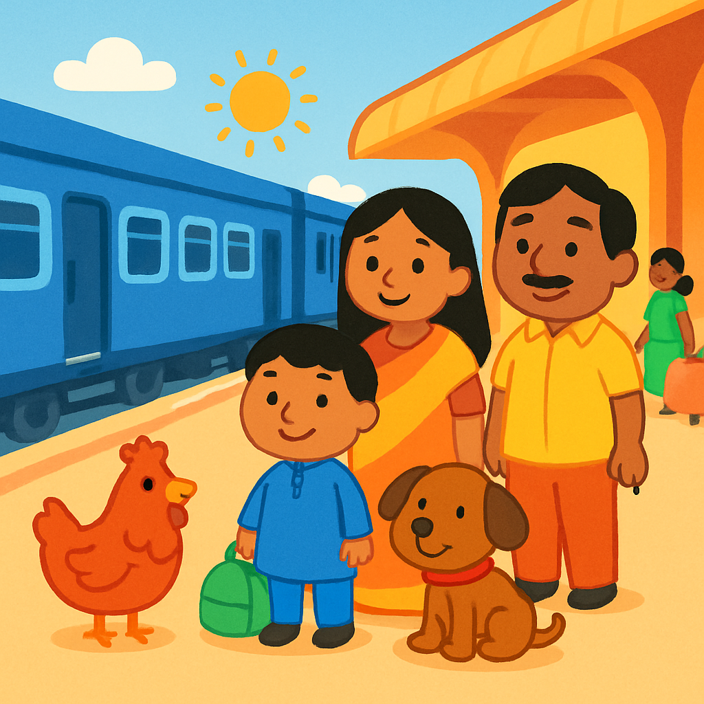 Long train journey with my autistic child in India — opening panel