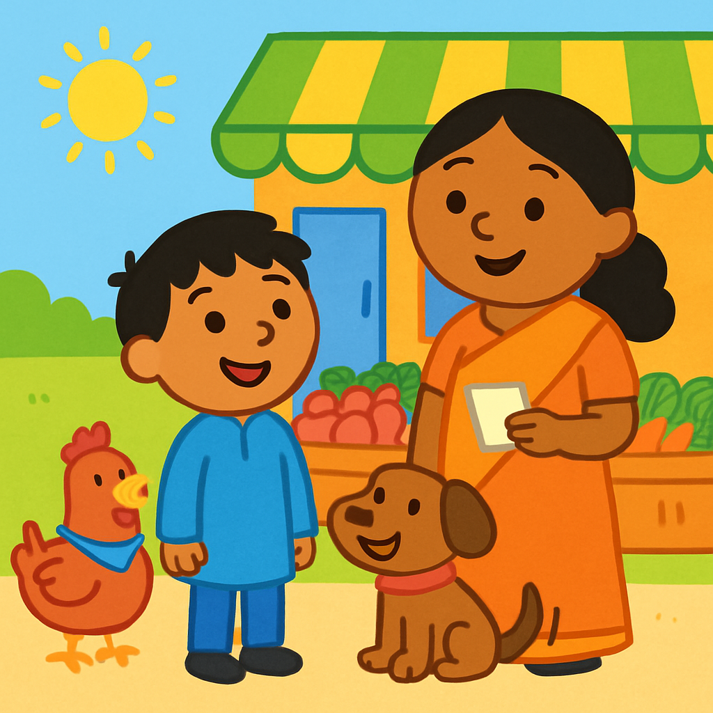 Shopping at the kirana / supermarket with autistic child — opening panel