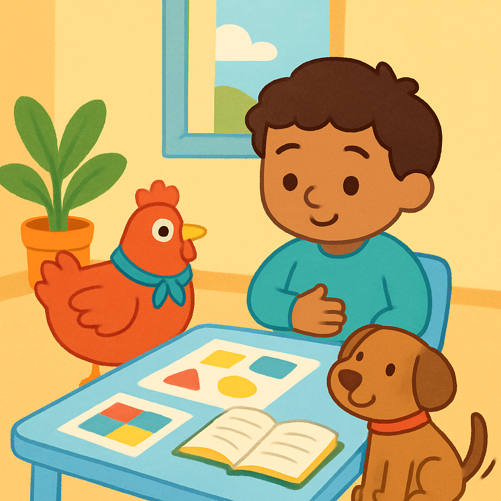 Teaching my autistic child to signal bathroom urgently — opening panel