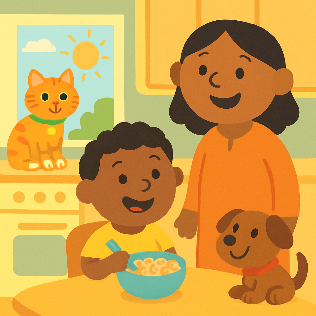 Mom is fasting today — explaining to autistic child — opening panel