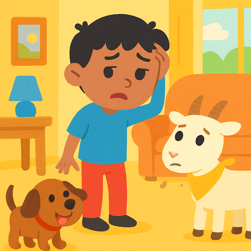 My autistic child seems dizzy — teaching the word — opening panel