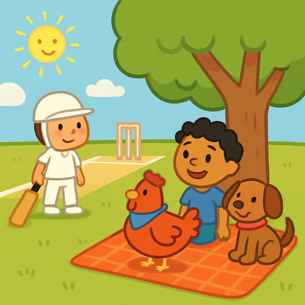 Taking my autistic child to watch cricket at the local ground — opening panel