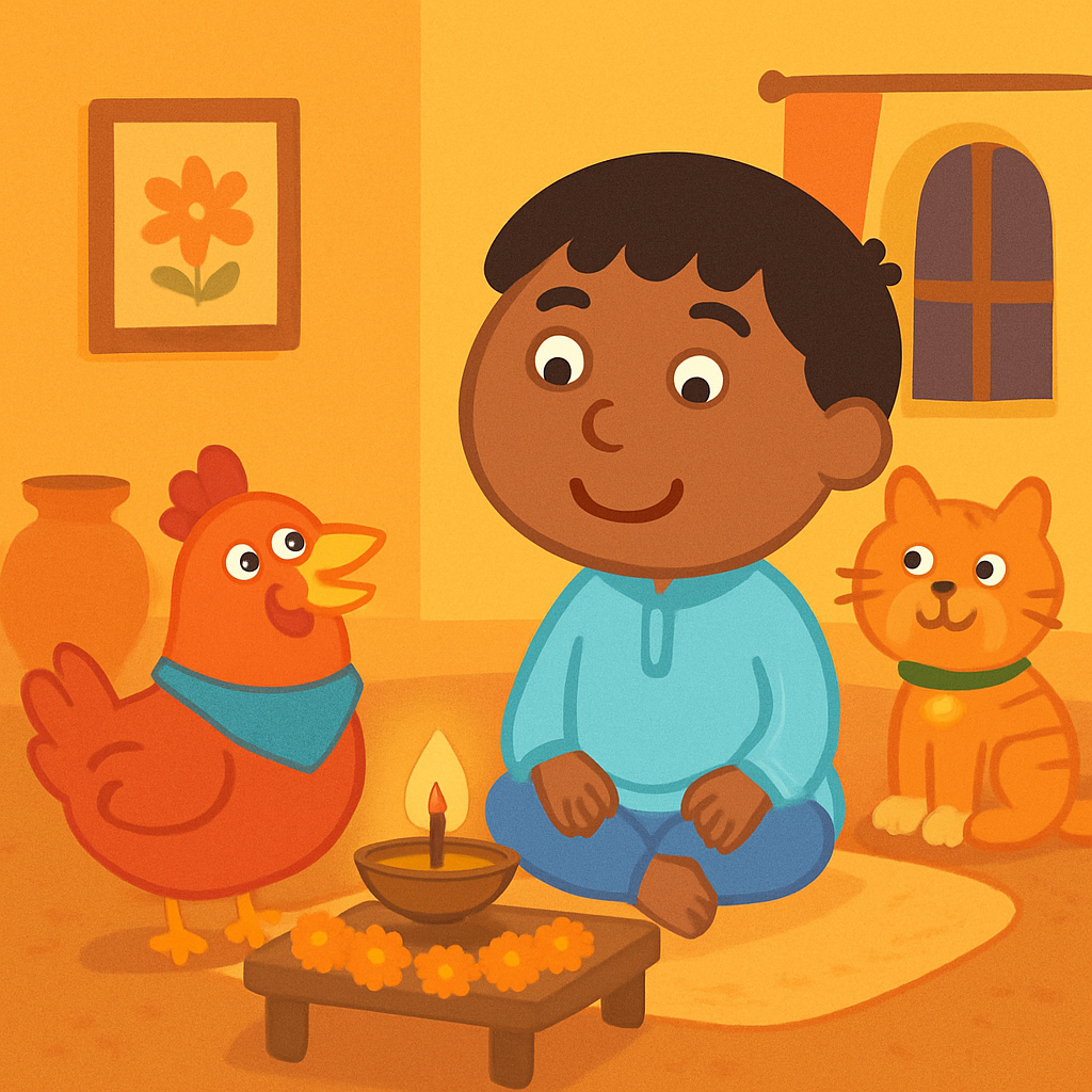 Janmashtami late night — keeping my autistic child calm — opening panel