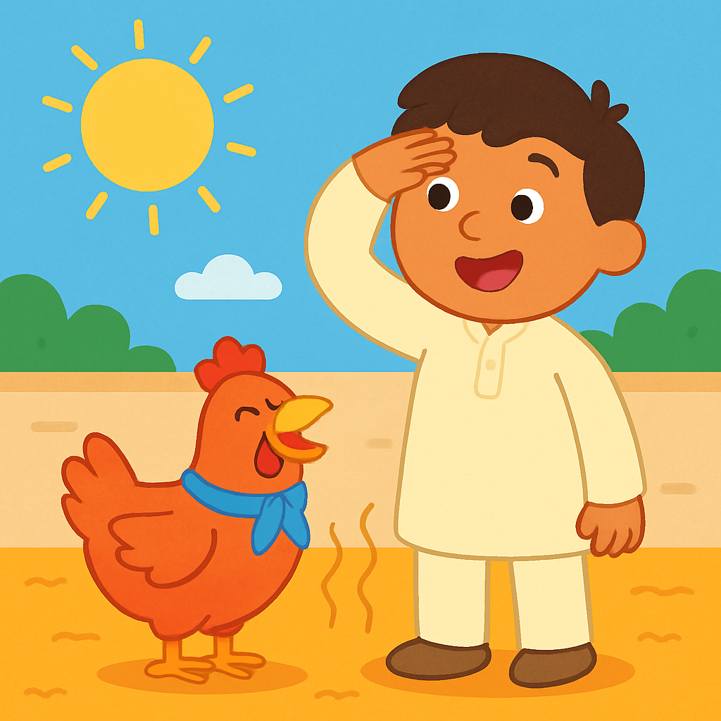 Heat wave — sensory help for autistic child in India — opening panel
