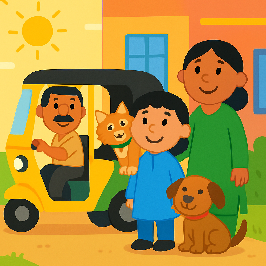 My autistic child panics getting into an auto-rickshaw — what do I do? — opening panel
