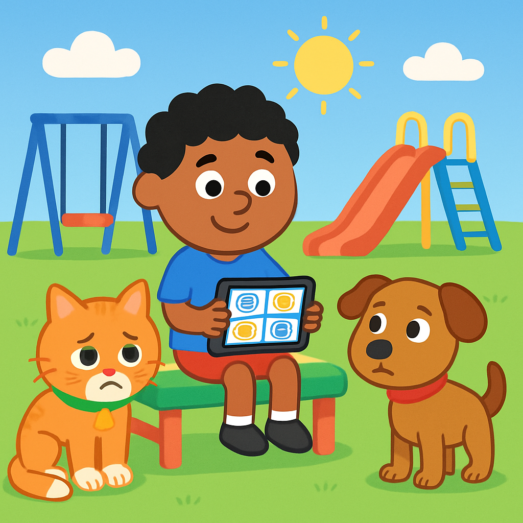 Teaching my autistic child to respond when someone is crying — opening panel