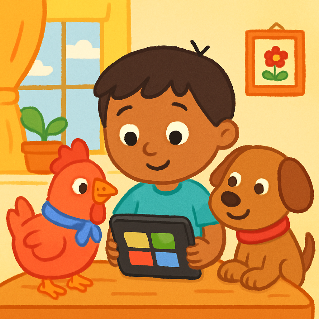 Switching Avaz between English and Hindi for my autistic child — opening panel